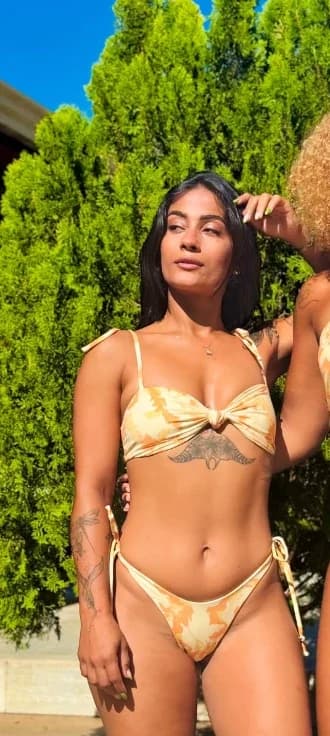 Biquíni Floral Amarelo